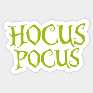 Hocus Pocus Design - Green Text. Sticker